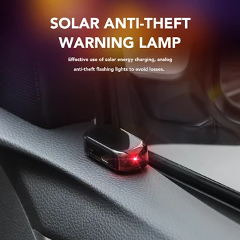 

Solar Car Anti-Theft Warning Light For audi a1 ford focus 2 audi a5 suzuki swift toyota chr bmw f31 opel mokka