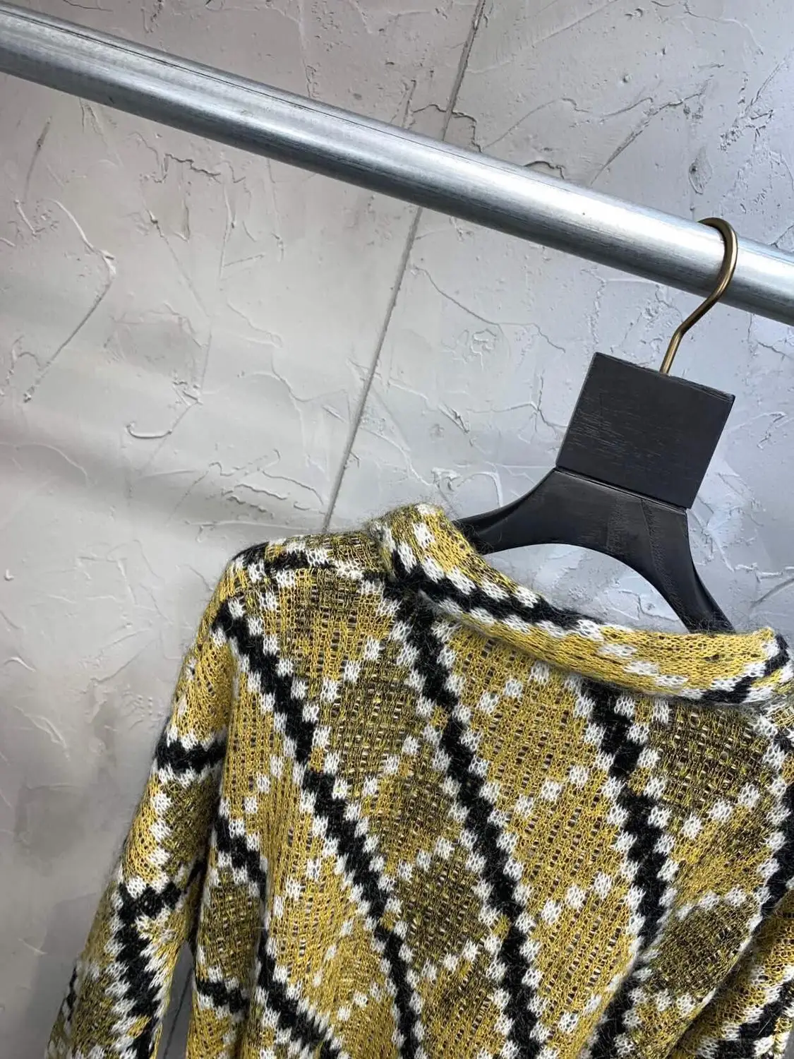 2019FW новые женские клетчатые свободные Джемперы пуловер Женский Повседневный вязаный свитер ddxgz2v 8,28