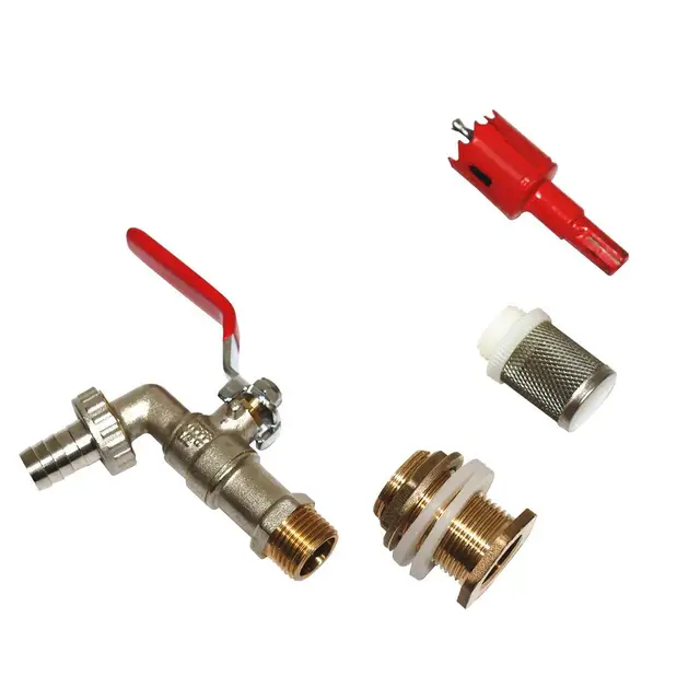 1/2 Kerti Öntözés Ibc Outlet Tartály Vízcsap Csaptelep Szelep Ton Dob Ízületi Hordó Sárgaréz Kapcsoló Kiegészítők - Image 5