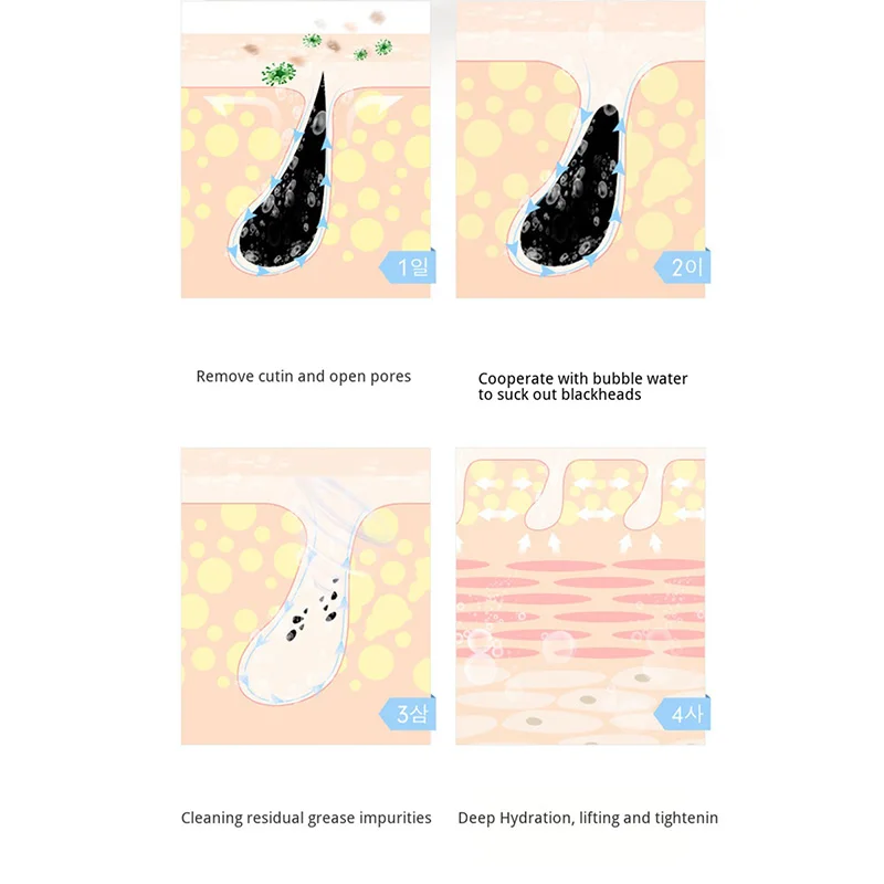 Máquina de Sucção Recarregável Pequena Bolha Poros Mais Limpo Beleza Espinha Cravo Removedor Acne Vácuo Elétrico Faial Cuidados Ferramentas 10 Recarregável pequena bolha poros mais limpo beleza