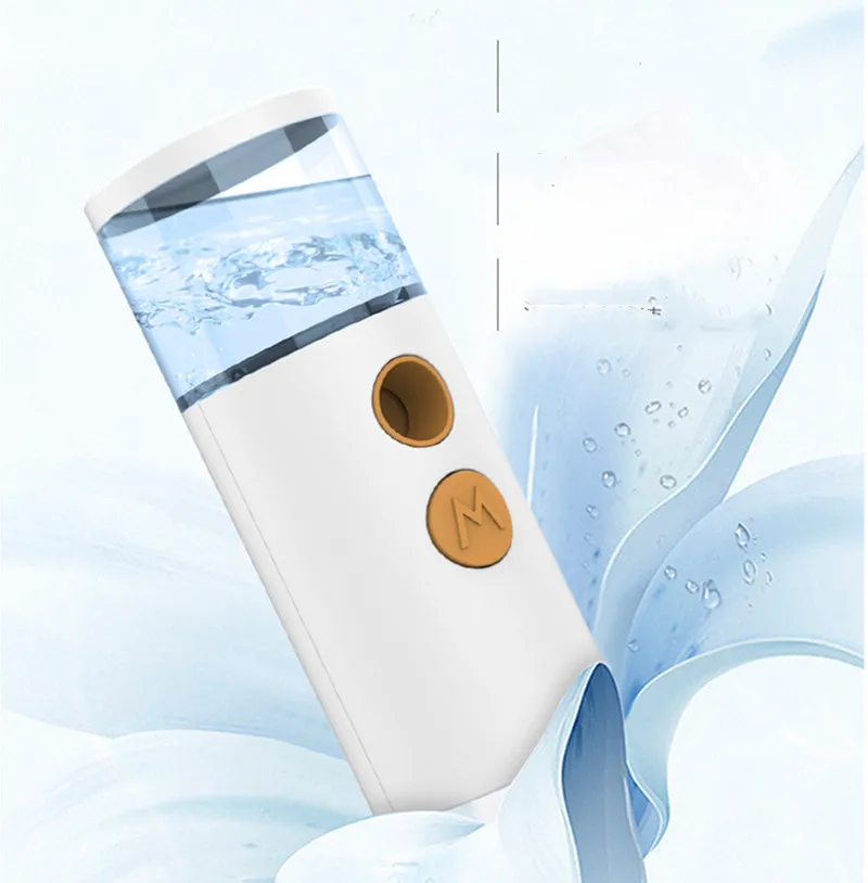 Portable Nano Mist Sprayer Facial Hydrating Humidifier Instrument Spraying Machine Negative Steaming Face Moisturizing Tool