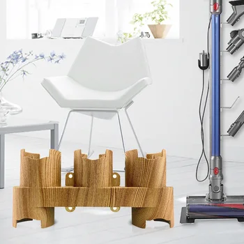 

Home Kitchen Vacuum Cleaner Base Storage Bracket for Dyson V7/8/10/11 Portable Wood Grain Vacuum Cleaner Holder for Dyson