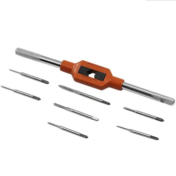 

Reamer Tap Wrench Thread Metric M1 to M8 Woodworking Tool Parts 8pcs Kit