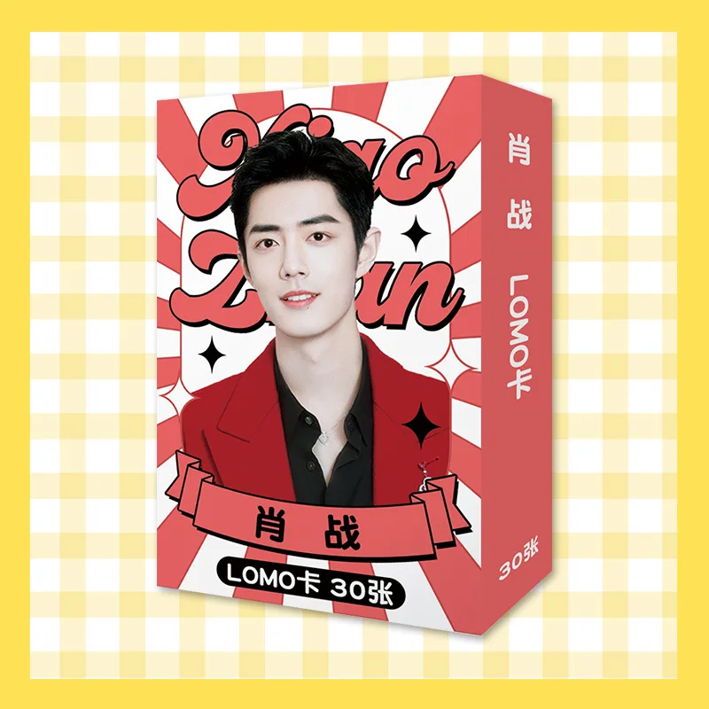 30 Sheets/Set Xiao Zhan, Wang Yibo, Cai Xukun, Jackson Yee, TNT Star LOMO Card Mini Postcard DIY Message Card Gift