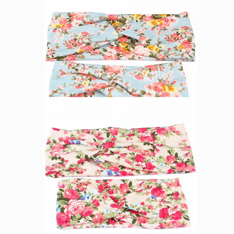 

2PCS/Set Mom Mother & Daughter Kids Baby Girl Bow Headband Hair Band Accessories Parent-Child Family Headwear