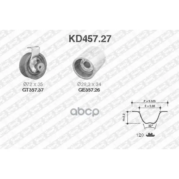 Комплект Грм Kd457.27 NTN-SNR арт. KD457.27