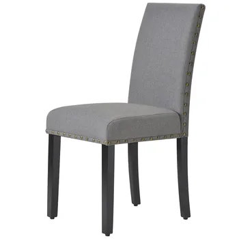 

Modern Light Luxury Linen Upholstered Dining Chair Simple Family Restaurant Dining Chair Stylish Creative Backrest Furniture