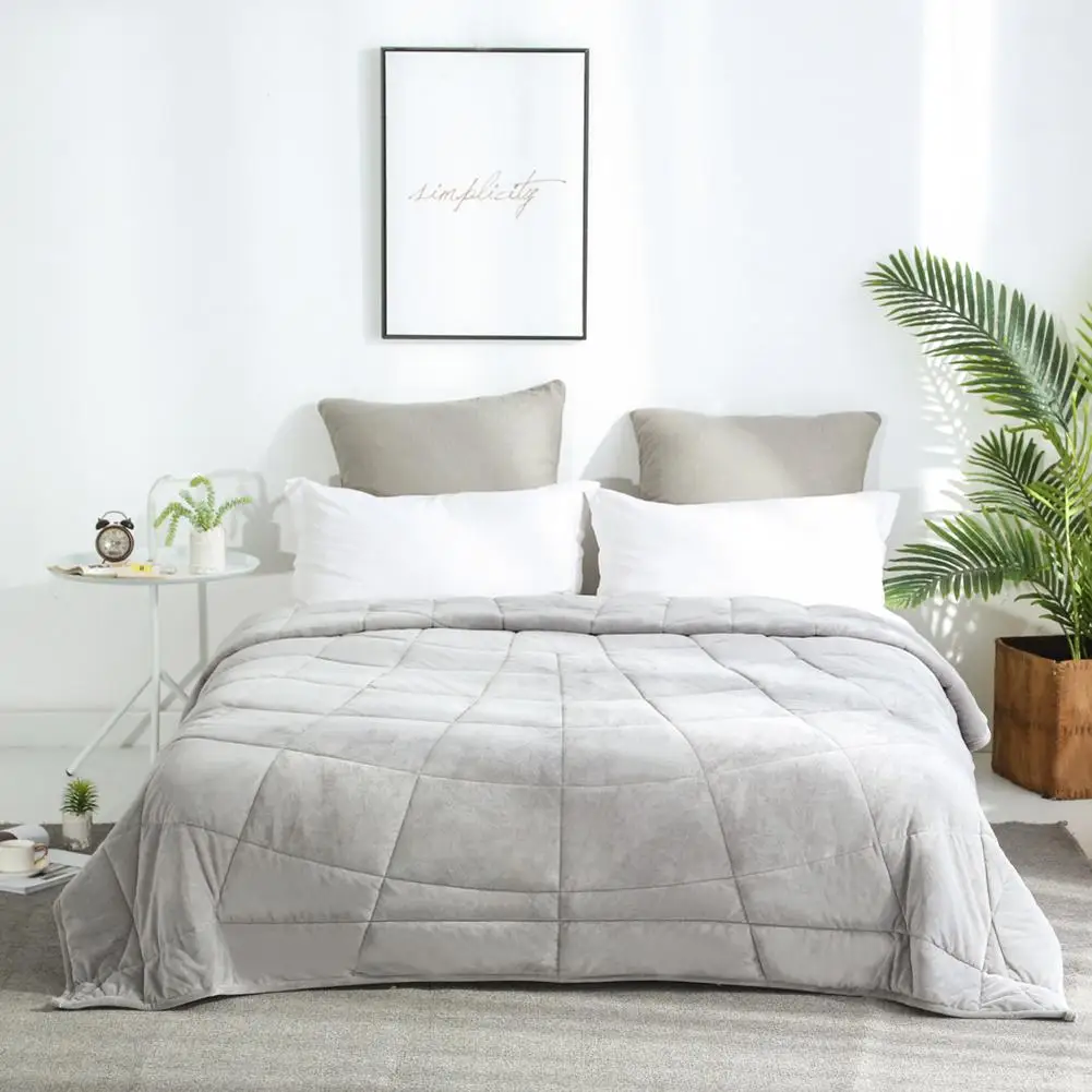 

100% Cotton One-sided Terry Towel Summer Blanket 150*200cm 200*230cm Modern Simple Plaid Design