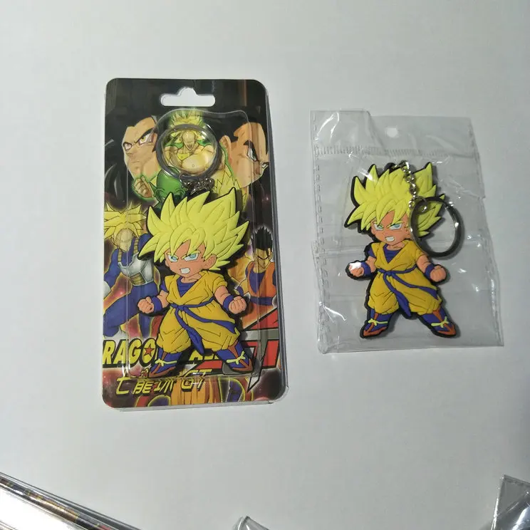Брелок Dragon Ball Super Saiyan, брелок для ключей, кулон с драконом, рекламный подарок, двухсторонняя цепочка для ключей, Сунь Укун