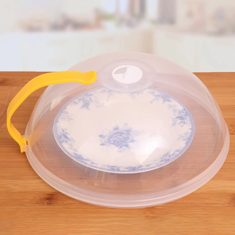 1PC Microwave Cover Microwave Oven Food Cover Kitchen Accessories Transparent Anti Sputtering Household Random Color Fresh microwave splatter cover