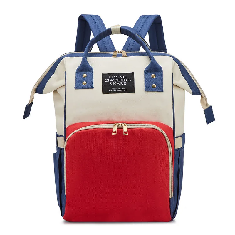 

2019 New Style Korean-style Feeding Bottle Aiaper Backpack Oxford Cloth Multi-functional Large Capacity Waterproof MOTHER'S Bag