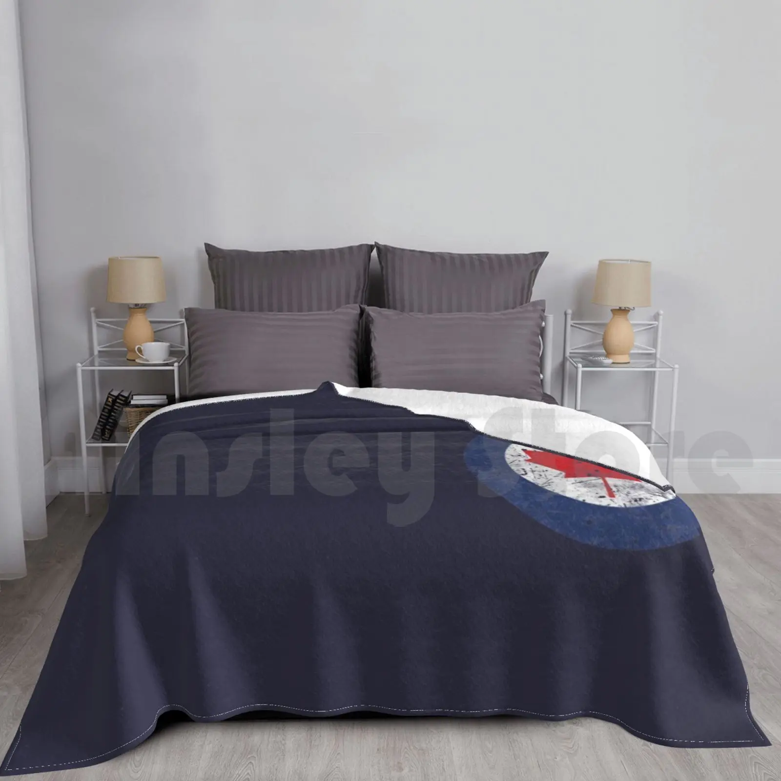 Canada Flag Air Force Coperta Fashion Custom Canada Canadian Air Force Airforce Distressed Alta Qualità Indossato