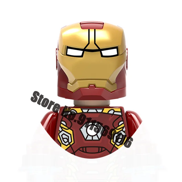 Superhero Iron Man Mark Building Blocks Bricks Tony Stark War Machine Ultron Action Figures Kids Toys Christmas Gifts H-X031