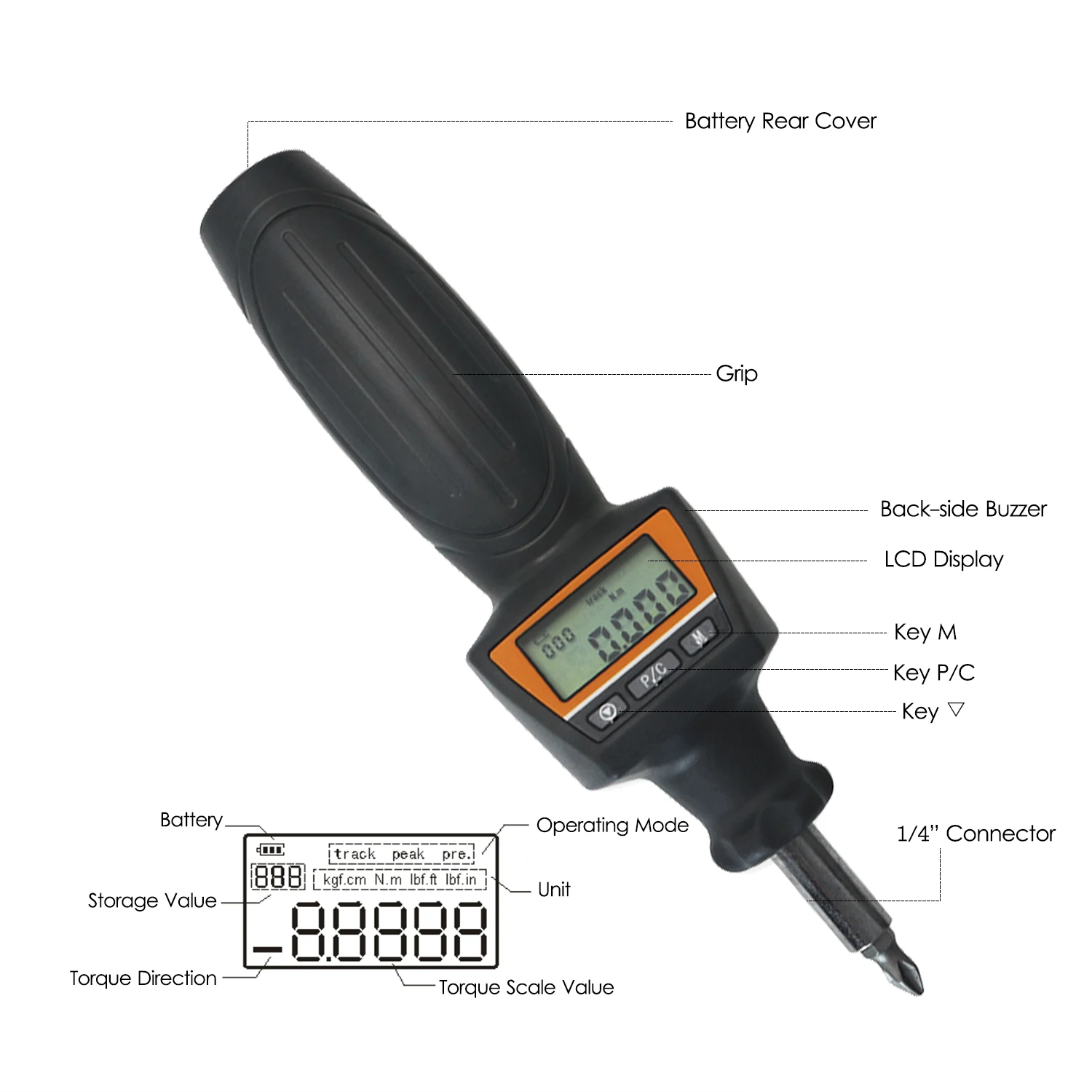 Force Measuring Instruments Digital Torque Driver Set Protable Torque