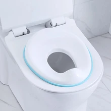 

Portable Kids Toilet Seat Travel Children's Pot WC Baby Potty Seat Pad &Oval Toilet Non-Slip Splash Guard Infant Potty Cushion