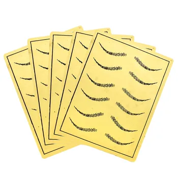 

Novice Practice Tools Tattoo Supplies Silicone Eyebrows Simulation Leather 5pc Yellow 6 Pairs Of Eyebrows Practice Leather