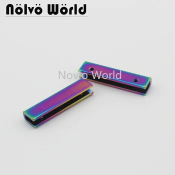 

5 pieces, 38mm 1-1/2", rainbow metal side clip buckle garment belts handbag chain clip with screws diy hardware accessories