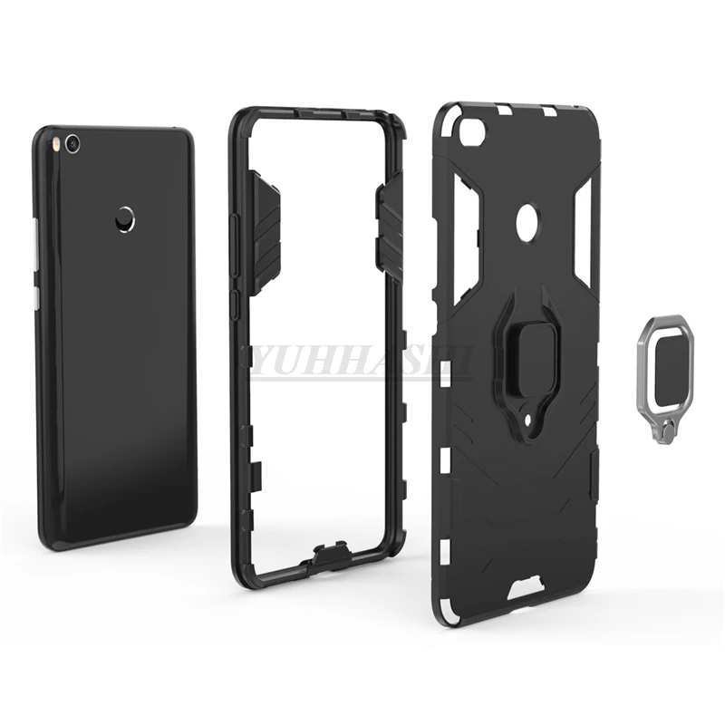 YUHHASHI Armor противоударное кольцо задняя крышка для телефона Xiaomi Max2 Магнитная подставка кольцо чехол для телефона Xiaomi Max2 Copue
