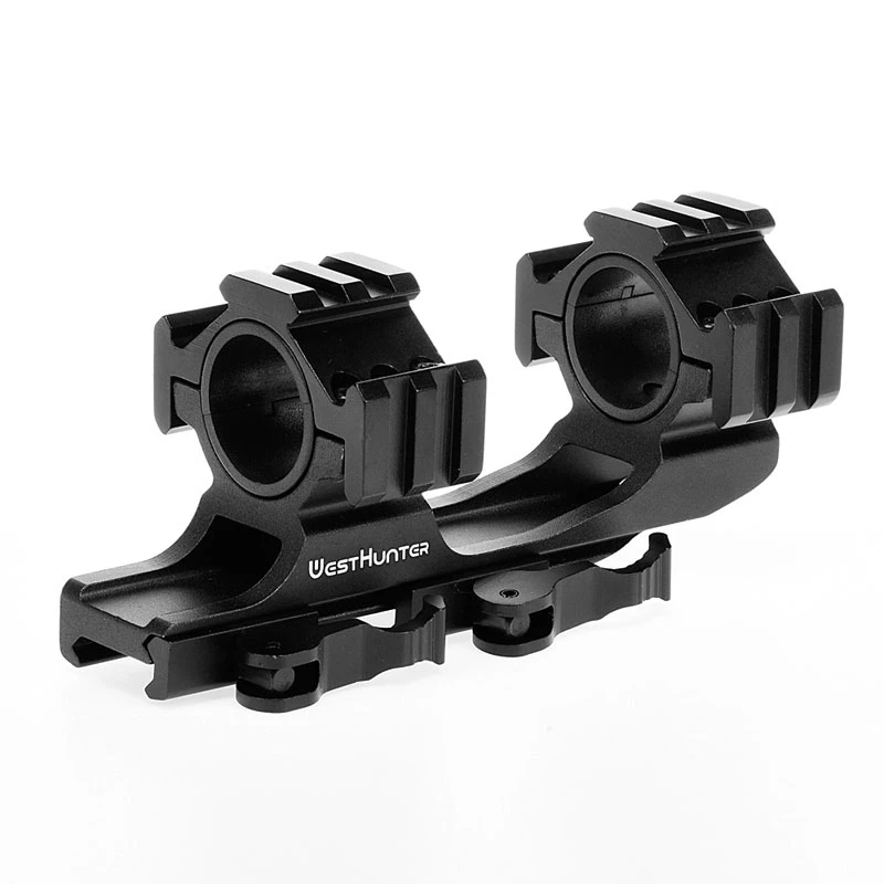 Quick Release One Piece Scope Mount 25.4mm/30mm Dual Rings Cantilever