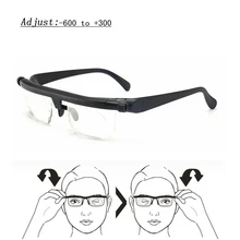 Зрение очки для чтения лупа очки близорукость дальнозоркость, оптические линзы очки для зрения Регулировка фокусного расстояния от-6 до+ 3 очков