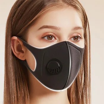 

20PCS Sponge Dustproof PM2.5 Pollution Half Face Mouth Mask With Breath Wide Straps Washable Reusable Respirator Fast Shipping