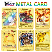 Carte Pokemon Vmax, édition limitée, entraîneur d'énergie, holographique, jeux Pikachu, Castellano, jouets pour enfants, nouvelle collection 2021