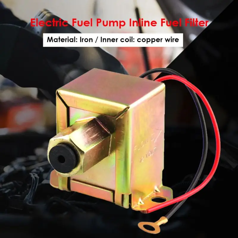 Универсальный 12V электрический топливный насос линейный топливный фильтр 40104 40106 бензина и дизельного топлива