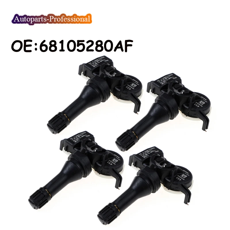 4 шт. для CHRYSLER 300 SEBRING город и страна DODGE CARAVAN jource MAGNUM TPMS датчик контроля давления в шинах 68105280AF 433 МГц