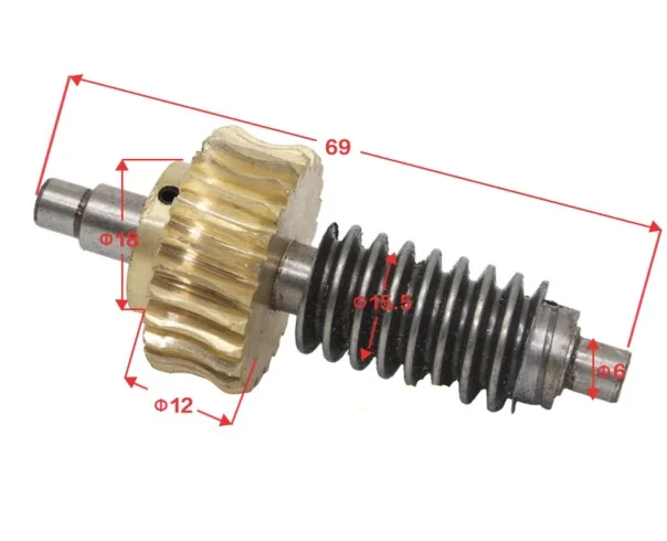 

CG1-30 Semi-automatic Flame Cutting Machine Accessories Worm and Worm Gear