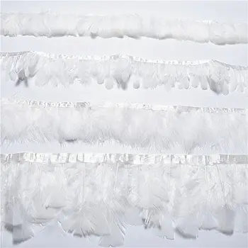

New Pure white Ostrich/Chicken/Goose/Pheasant/Marabou/Turkey feathers trims diy needlework pluma for crafts ribbon sewing plumes