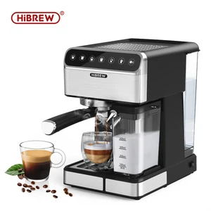 HiBREW Barista 20 бар полностью автоматическая кофемашина для эспрессо капучино латте Кофеварка двойного размера автоматическая очистка H8 - изображение
