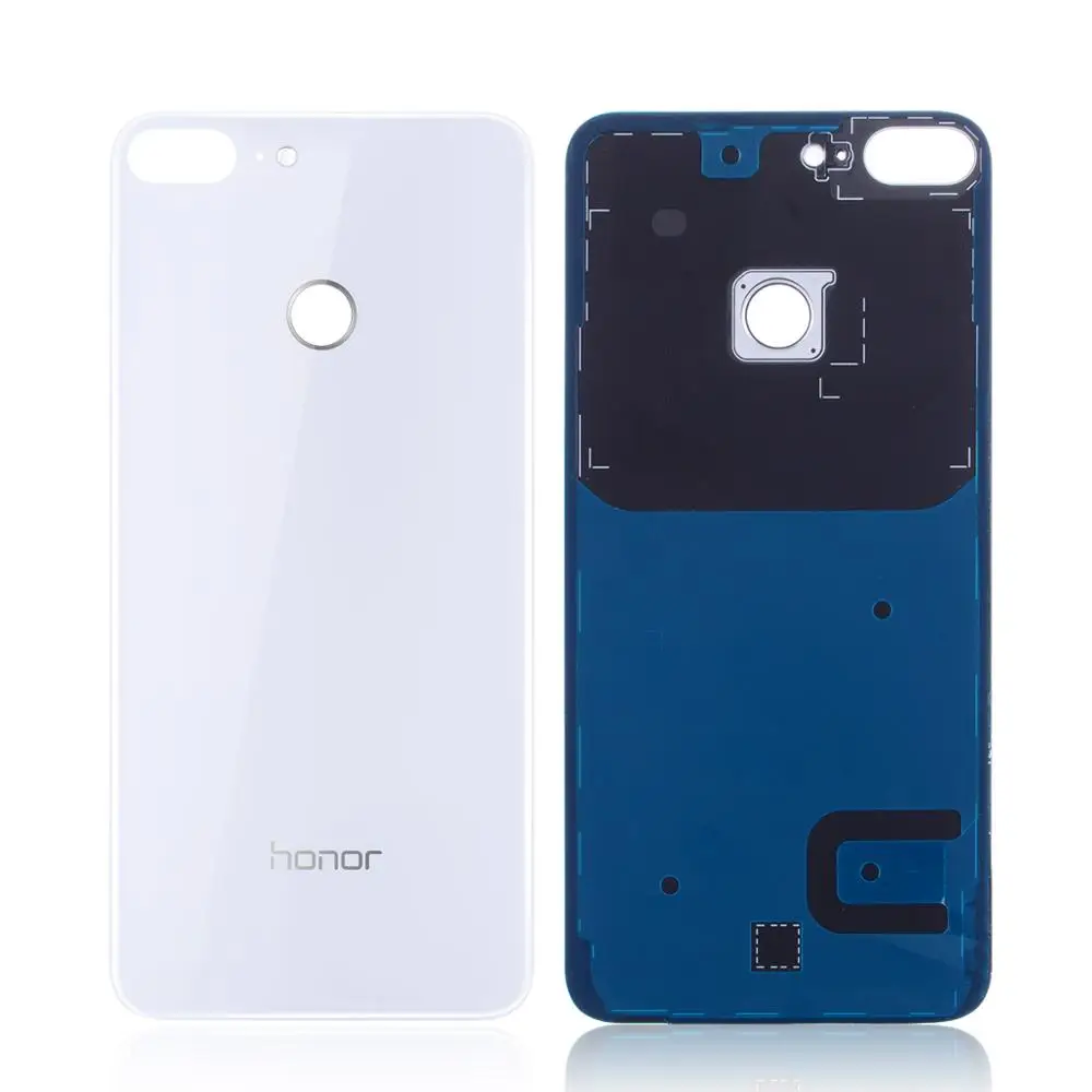 White Задний корпус для Honor 9 Lite стеклянная задняя крышка Замена для Huawei Honor 9 Lite Задняя крышка батареи мобильный телефон - Цвет: White