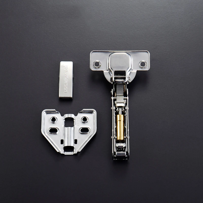 201/304 Stainless Steel Door Hydraulic Hinges Damper Buffer Soft Close For Cabinet Cupboard Furniture Hardware Detachable Hinge