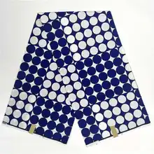 Синий и белый Африканский анакра воск печати ткань настоящий голландский качественный рисунок хлопок воск ткань