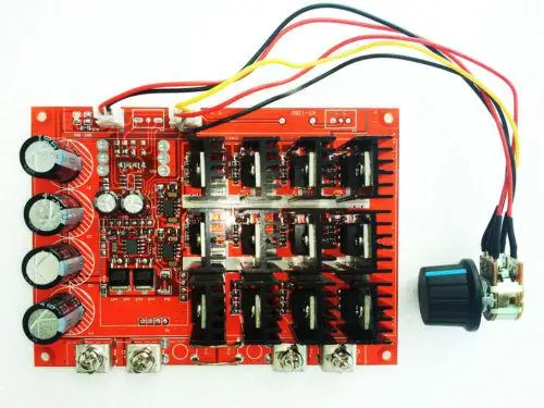 

MeterMall 10-50V 60A DC Motor Speed Control PWM HHO RC Controller 12V 24V 48V 3000W MAX(Red Board)