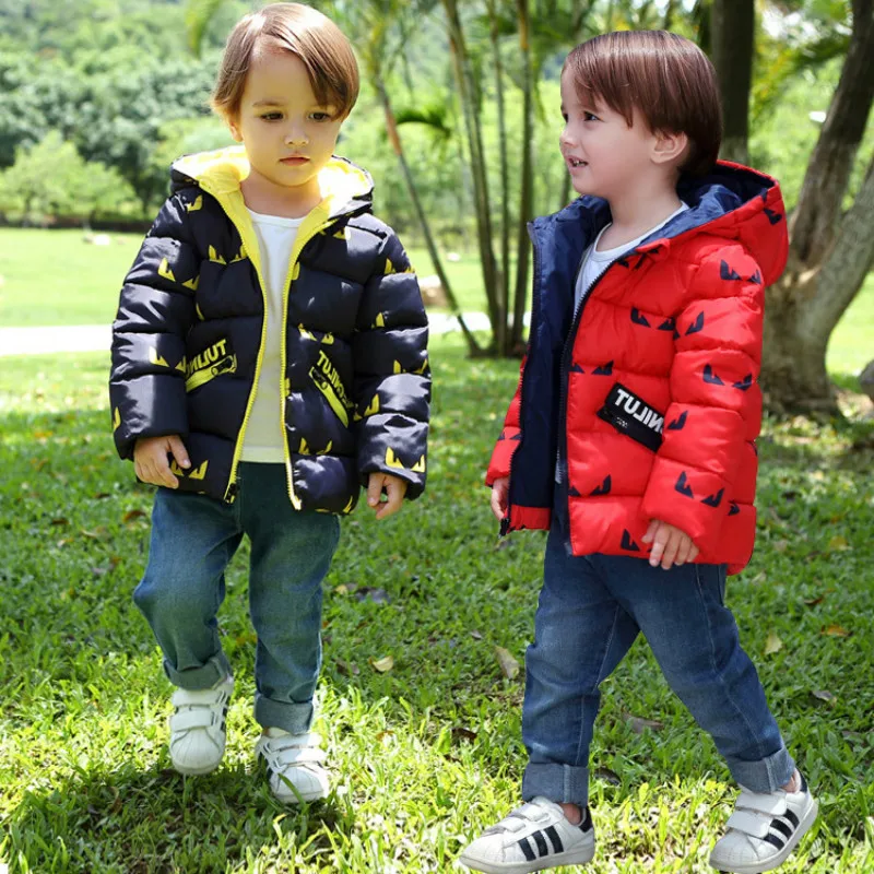 

Winter Coat Baby Girl Clothes Jackets Boys Cartoon Hooded Cotton Coat Kids Warm Outerwear Children Clothes Toddler Fashion Parka