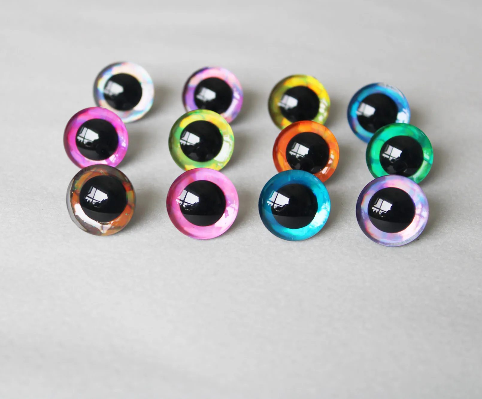 Trapezoid Toy Eyes 10pairs 9mm-35mm for DIY CRAFT