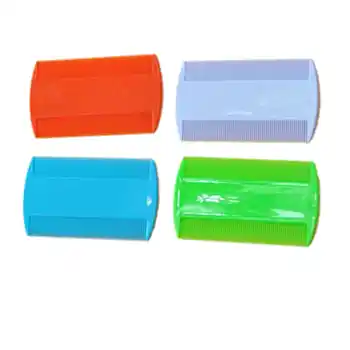

2PCS/Set Plastic Double Sided Nit Fine Tooth Head Lice Hair Combs For Kids Pet Cat Dog Flea Dog Bath Cat Hair Cleaning Supplies