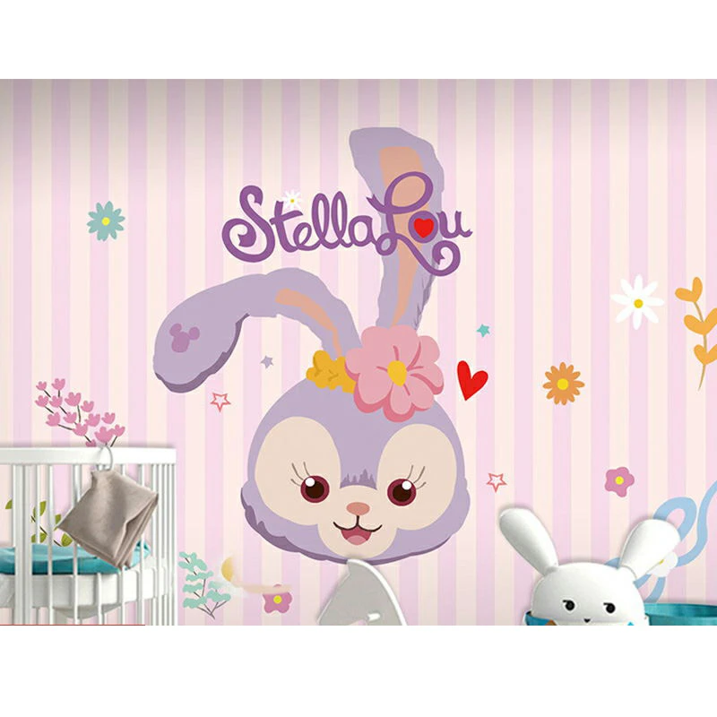 ピンクの縞模様のウサギの壁紙 子供部屋 寝室 ベッドサイドの背景の壁 幼稚園 教育教室 壁紙 Aliexpress ピンクの縞模様のウサギの壁紙 子供部屋 寝室 ベッドサイドの背景の壁 幼稚園 教育教室 壁紙 Aliexpress