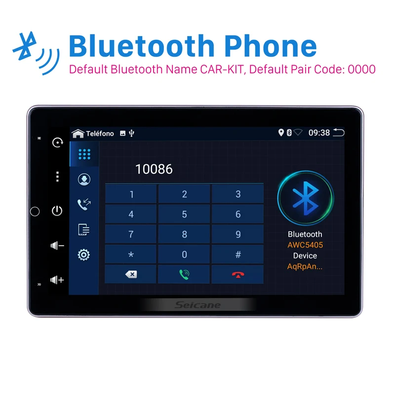  Seicane Universal Android 10.0 RAM 2GB ROM 32GB 10.1