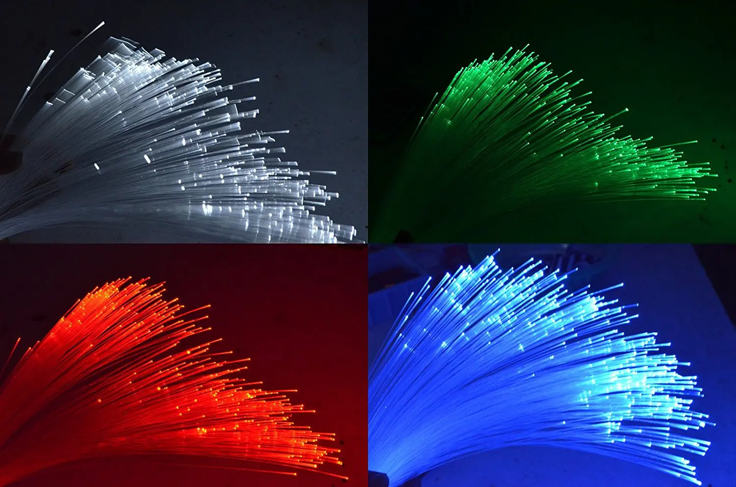 1200pcs *0.75mm*4M End Glow Fiber Optic Cable plastic Optical Fiber for for all kind LED Light Engine DIY Starry Sky Ceiling