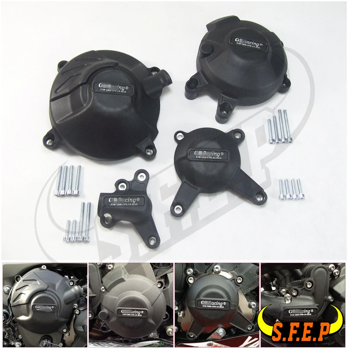 Чехол для защиты двигателя мотоцикла Защитная крышка GB Racing Yamaha MT09 FZ09 2014 2020 / XSR900 2015