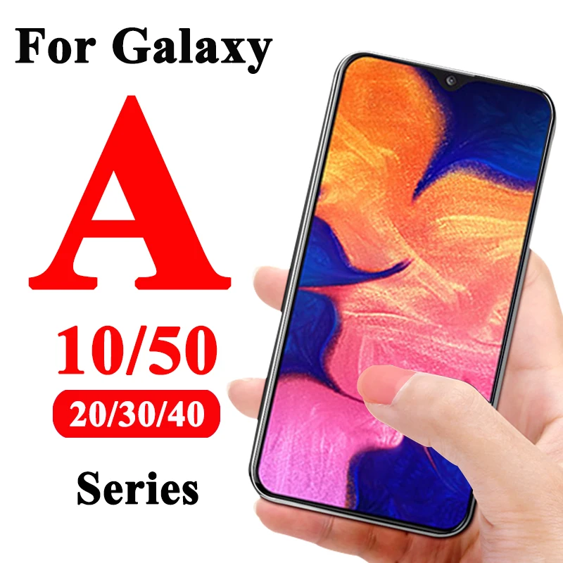 Screen Protector On For Samsung Galaxy A50 A10 50A A20 A40 A30 Sansung Galax Protective Glass A 50 10 Tempered Armored Film |