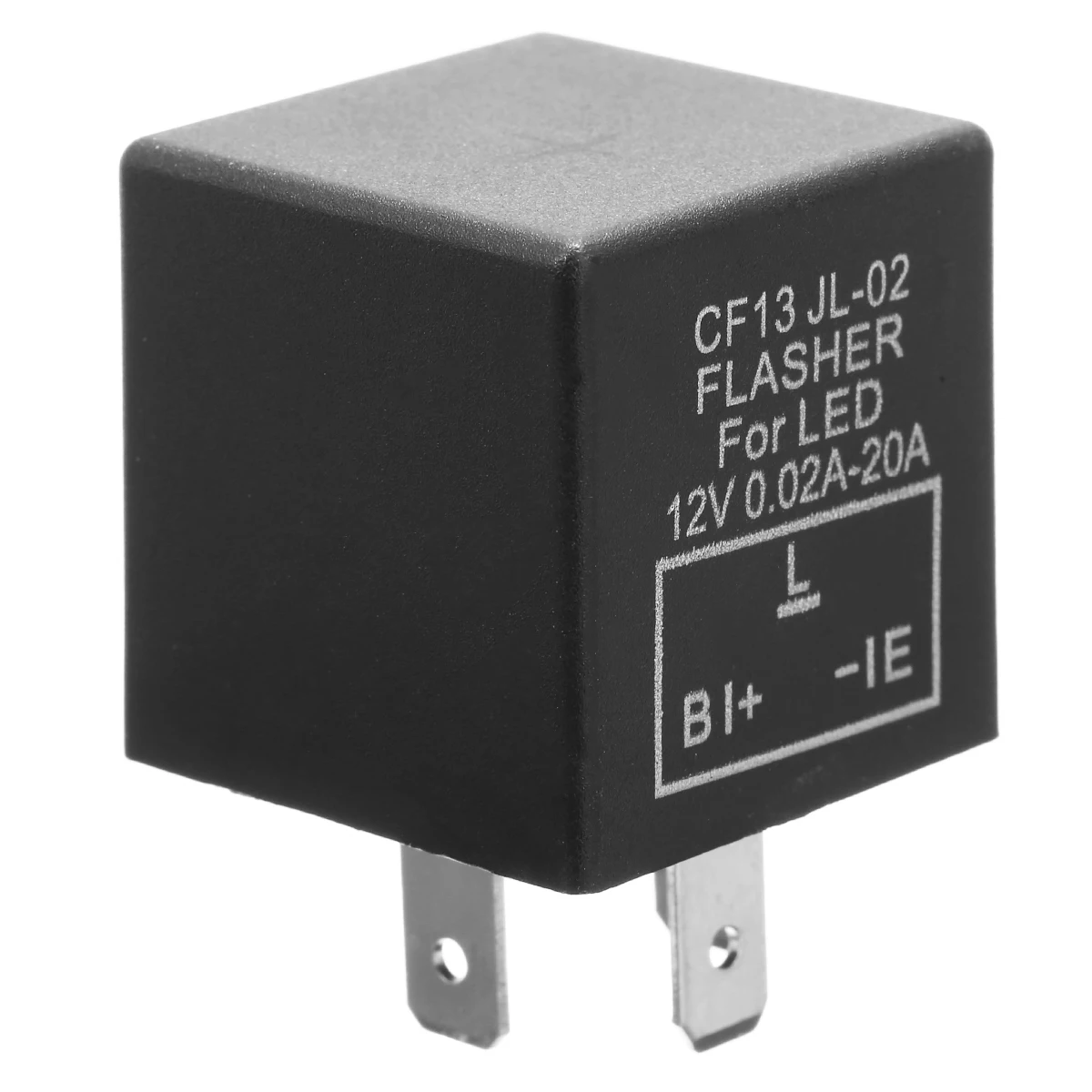 1PC Black 12V 3Pin Car Flasher Relay CF13 JL-02 Fix LED Light Turn Signal Hyper Flash For Car Motorbike Truck Lamp Repair