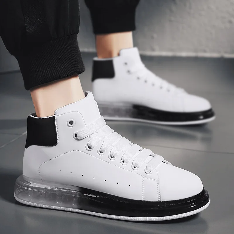 Luxury Brand Designer McQueen Shoes Men Casual Shoes Platform Sneakers AIR Buffer Men Cushion White Chunky Designer