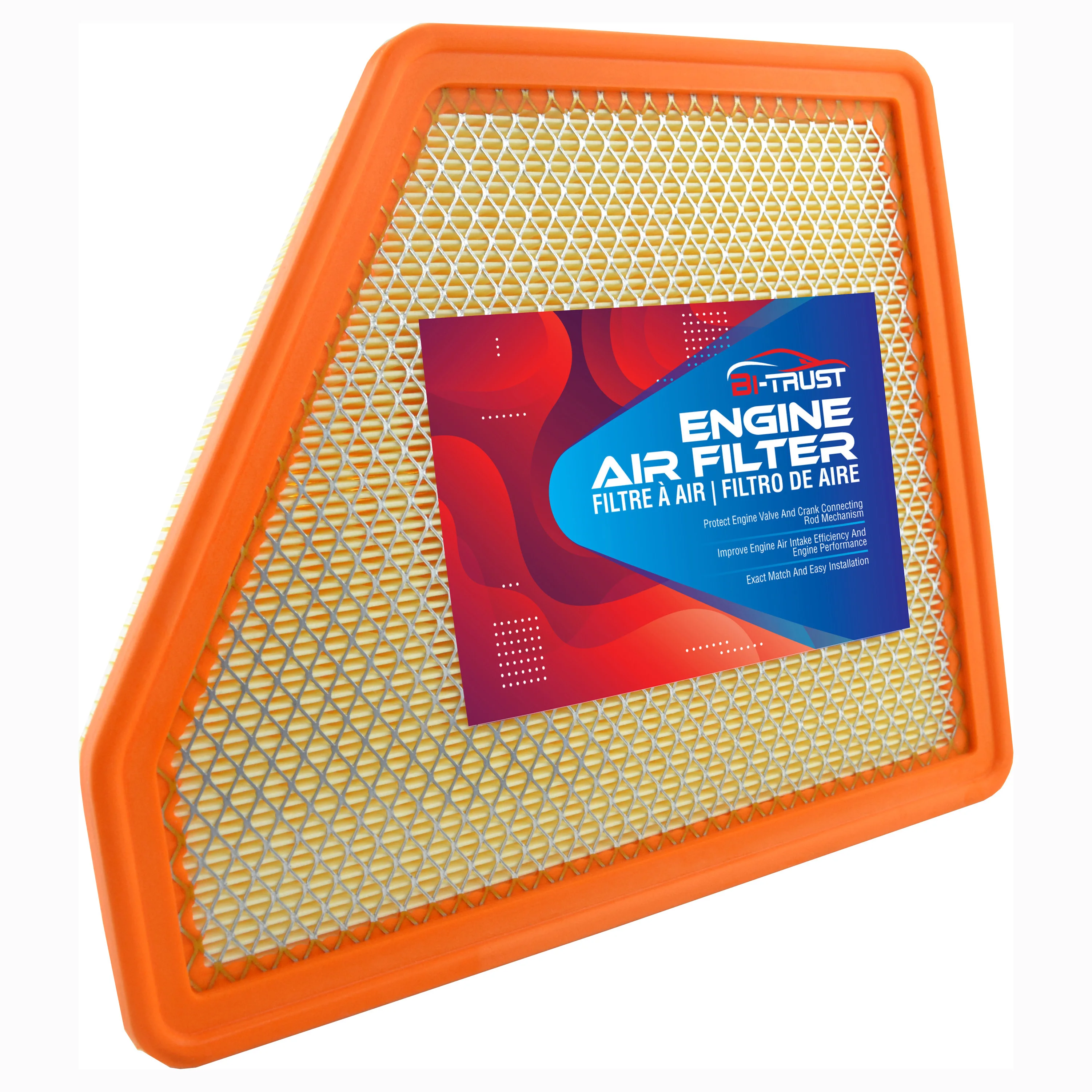 Bi trust engine air filter for 2010 2015 chevrolet camaro v6 3 6l v8 6