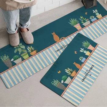 

Cartoon Mat, Door-to-door Mat, Kitchen Waterproof and Oil-proof Carpet, Household Machine Washable Bathroom Non-slip Mat