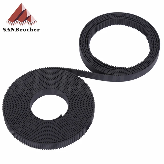 5m/10m//20m/50m/lot GT2-6mm / 10mm open timing belt GT2 belt Rubber Aramid Fiber cut to length for 3D printer wholesale 4