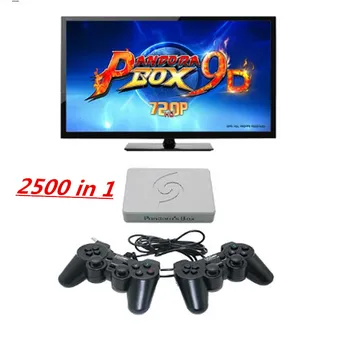 

Pandora Box 9D 2500 in 1 motherboard 2 Players Wired Gamepad and Wireless Gamepad Set 3D Family entertainment machine video game