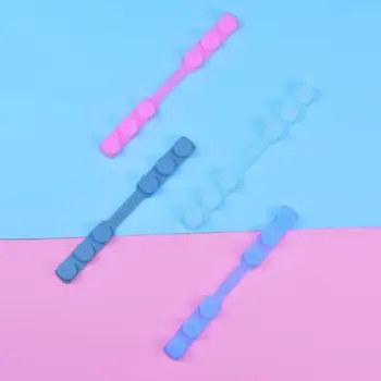 

4pcs Face Mask Extension Button TPU Extension Buckle Face Shield Earmuffle Artifact Extend Hook Rope Silicone Ear Protector